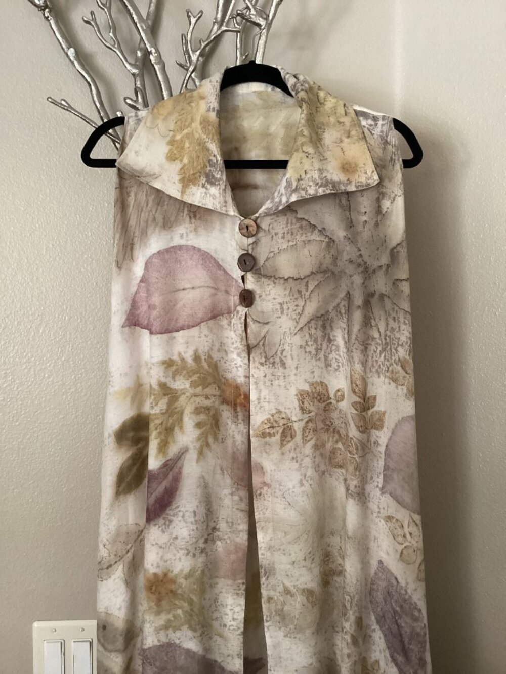 Sleeveless Sheer Maxi Vest in Brown Floral